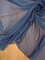 1 Yard Steel Stone Blue Two-Tone Chiffon Fabric 58/59" Wide Lightweight Sheer Polyester with Elegant Drape